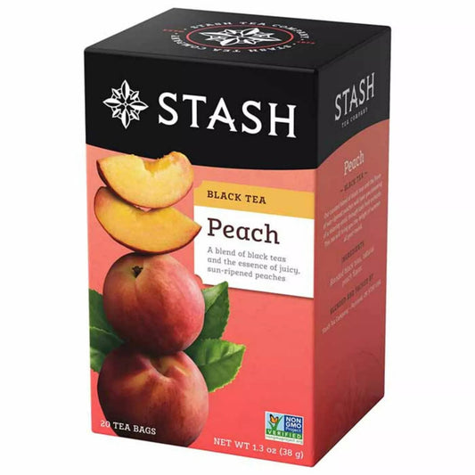 Stash Peach Black Tea, 20 Tea Bags