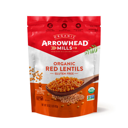 Arrowhead Mills Organic Red Lentils 453g