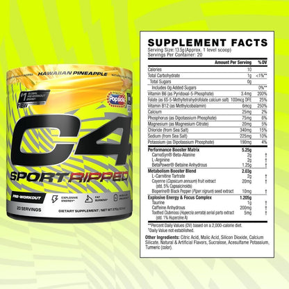Cellucor C4 Sport Ripped Hawaiian Popsicle Pre-Workout 270g