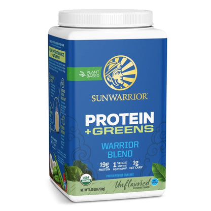 Sunwarrior Unflavored Warrior Blend Protein + Greens 750g