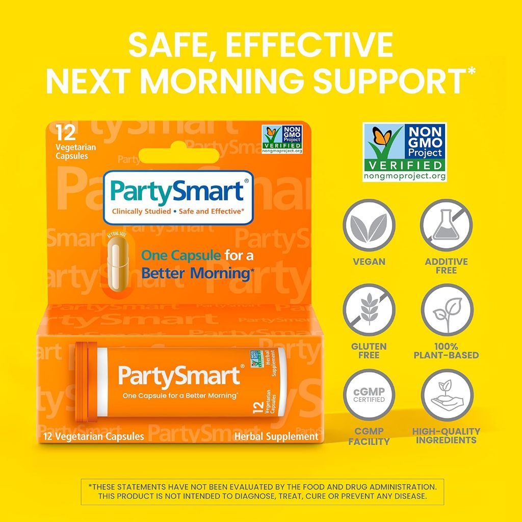 Himalaya PartySmart Capsule, 12 Capsules