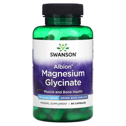 Swanson Albion Magnesium Glycinate 133 mg, 90 Capsules