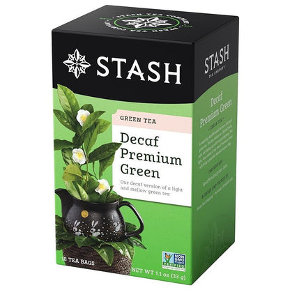 Stash Decaf Premium Green Tea, 18 Tea Bags