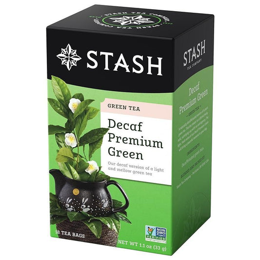 Stash Decaf Premium Green Tea, 18 Tea Bags
