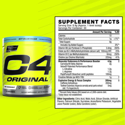 Cellucor C4 Original Watermelon Pre-Workout 267g