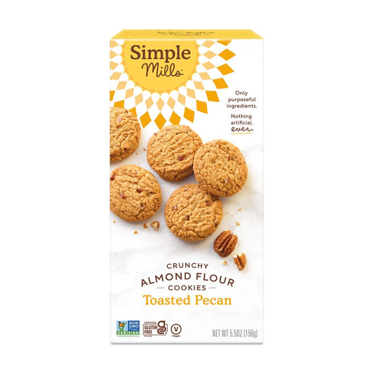 Simple Mills Toasted Pecan Crunchy Almond Flour Cookies 156g