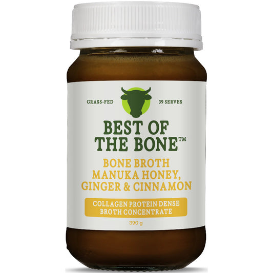 Best of the Bone Manuka Honey Ginger & Cinnamon Bone Broth Concentrate 390g