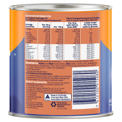 Ovaltine Sleep Calming Choc 400g