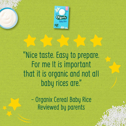 Organix 6+ Months Baby Rice Cereal 16 portions per pack
