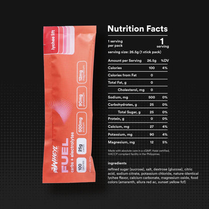 Wheyl Nutrition Fuel Carbs + Electrolytes, 1 Stick