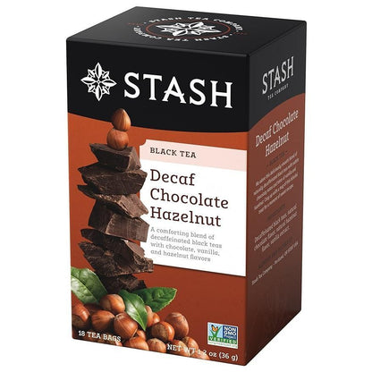 Stash Decaf Chocolate Hazelnut Black Tea, 18 Tea Bags