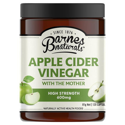 Barnes Naturals Apple Cider Vinegar, 120 Capsules