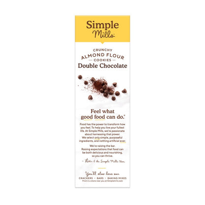 Simple Mills Crunchy Double Chocolate Almond Flour Cookies 156g