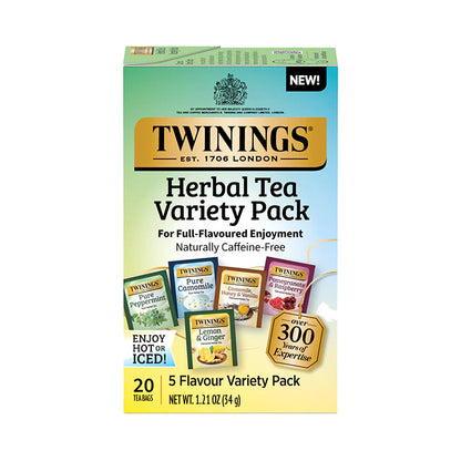 Twinings Assorted Herbal Teas, 20 Tea Bags