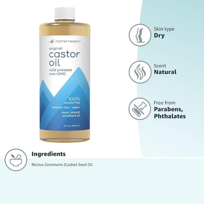 Home Health Organic Castor Oil 946 ml