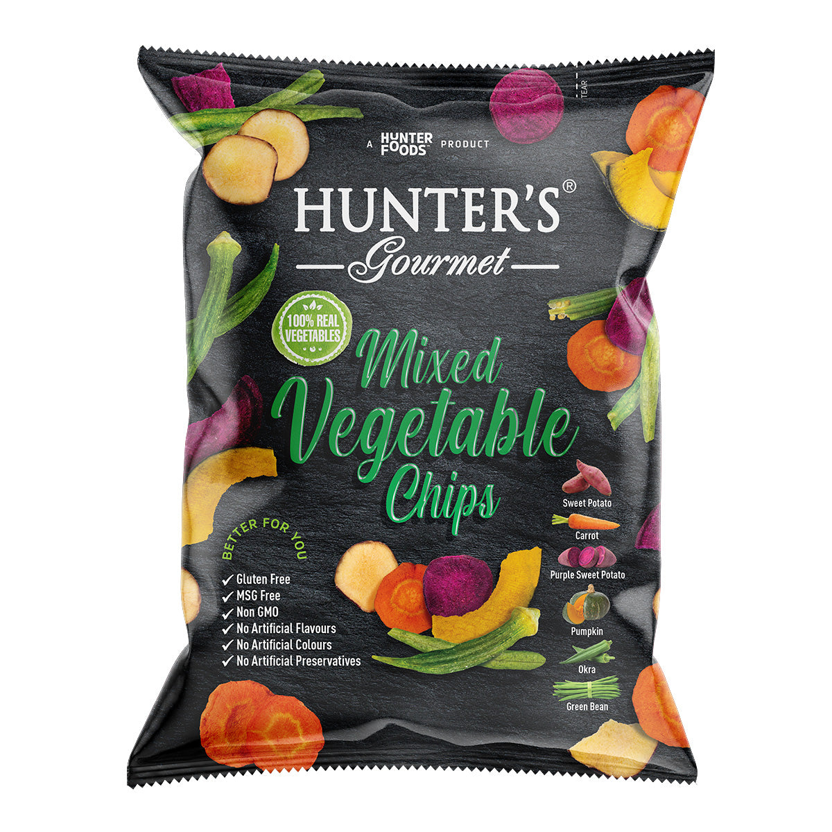 Hunter's Gourmet Mixed Vegatable Chips 75g