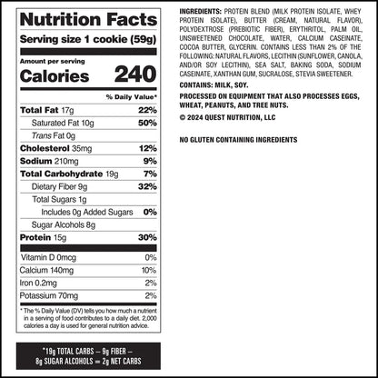 Quest Nutrition Chocolate Chip Protein Cookie 59g