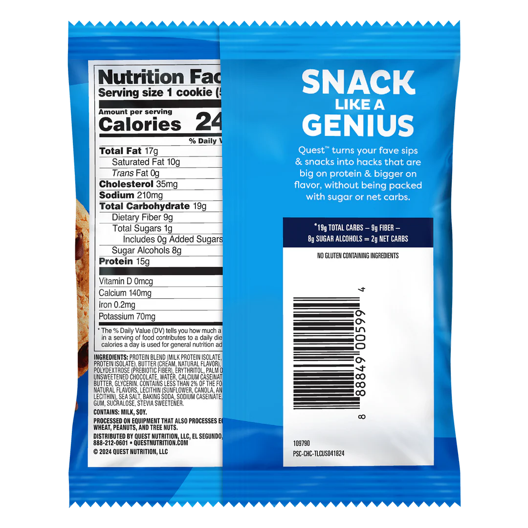 Quest Nutrition Chocolate Chip Protein Cookie 59g