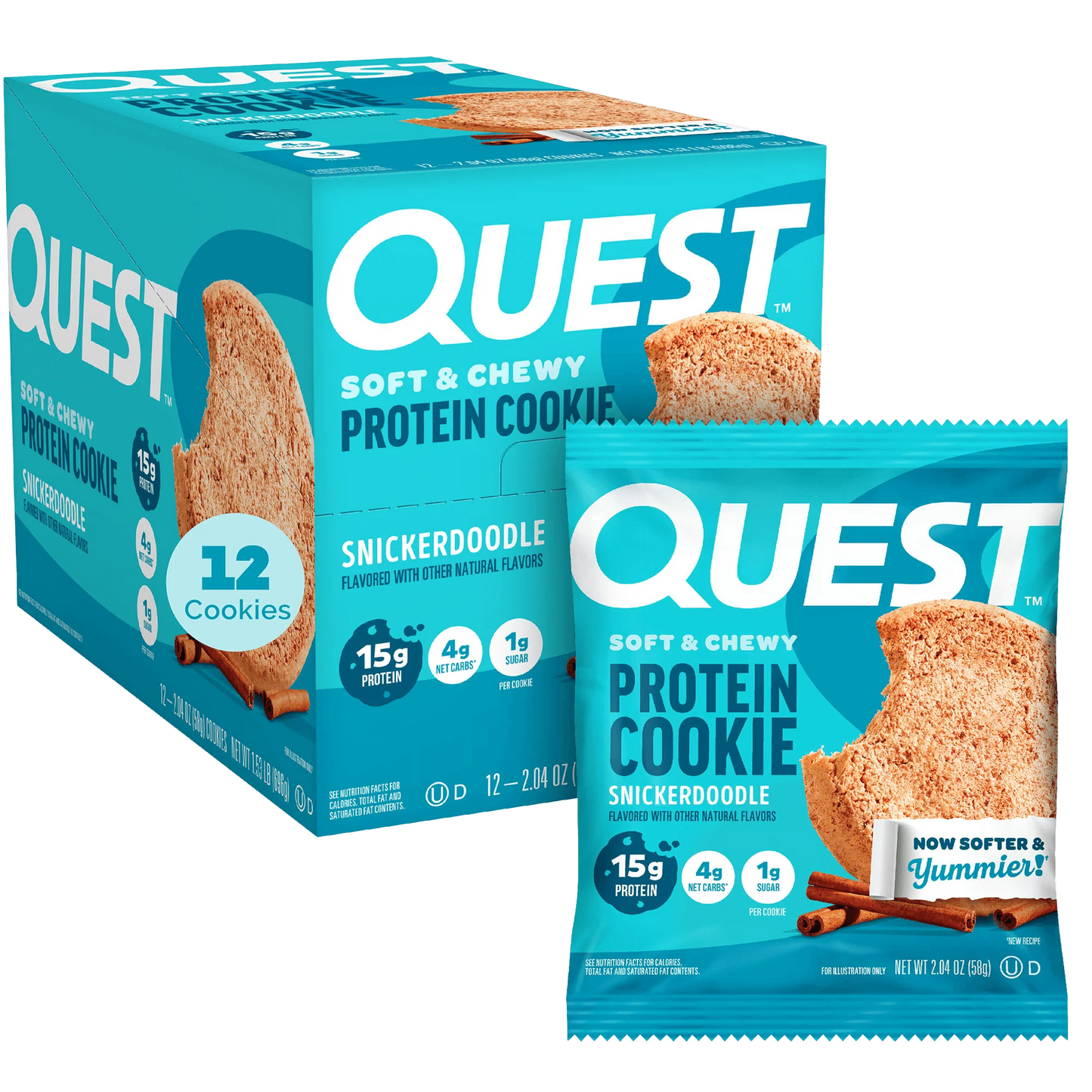 Quest Nutrition Snickerdoodle Protein Cookie 58g