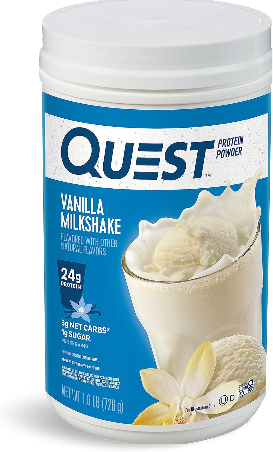 Quest Vanilla Milkshake Protein Powder 726g