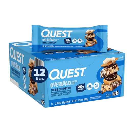 Quest Nutrition Overload Cookie Commotion Protein Bar 58g, 1 Bar