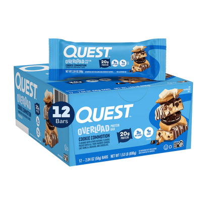 Quest Nutrition Overload Cookie Commotion Protein Bar 58g, 1 Bar