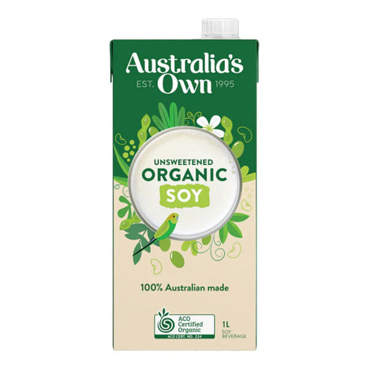 Australia's Own Unsweetened Organic Soy Milk 1L