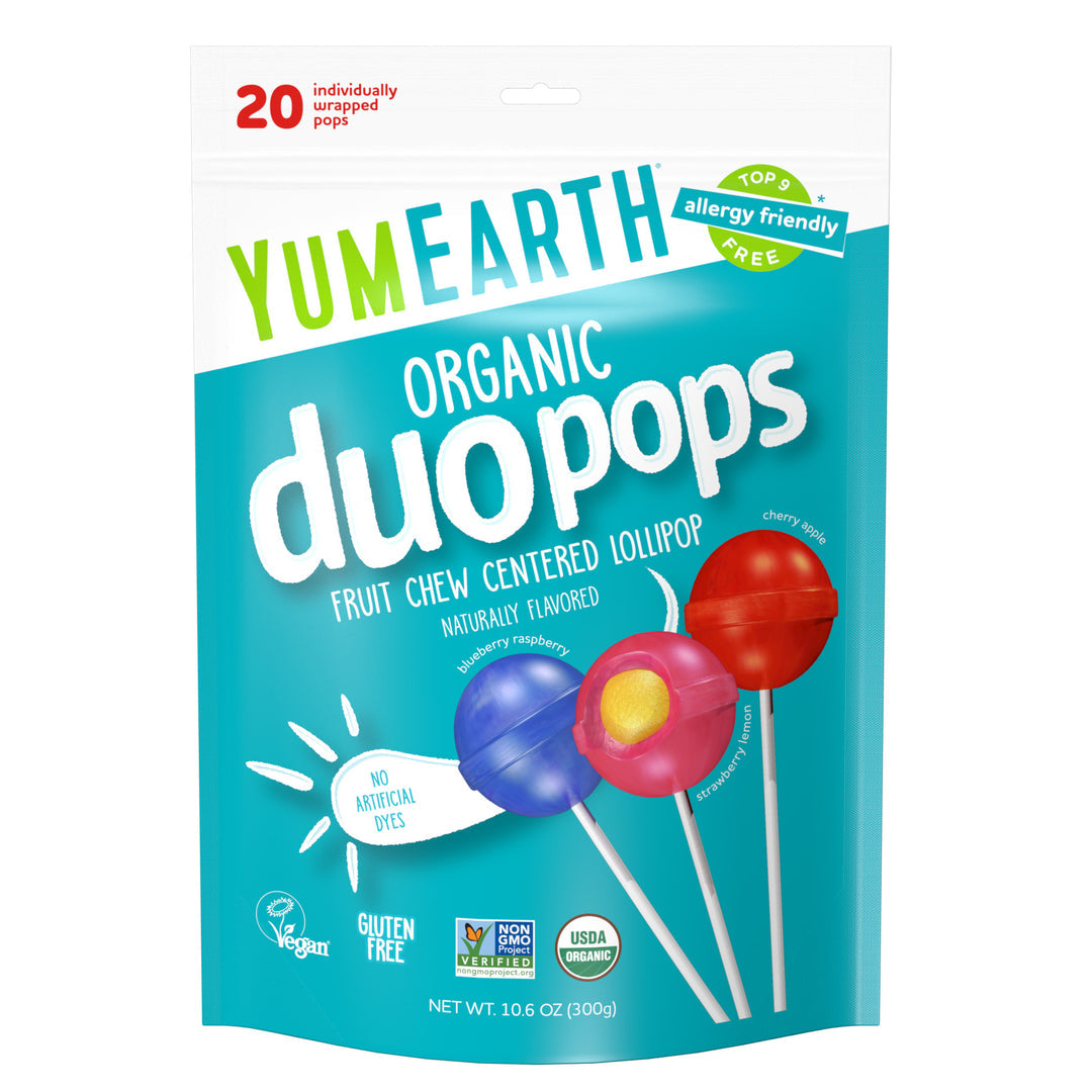 Yum Earth Organic Duopops 20 Snack Packs