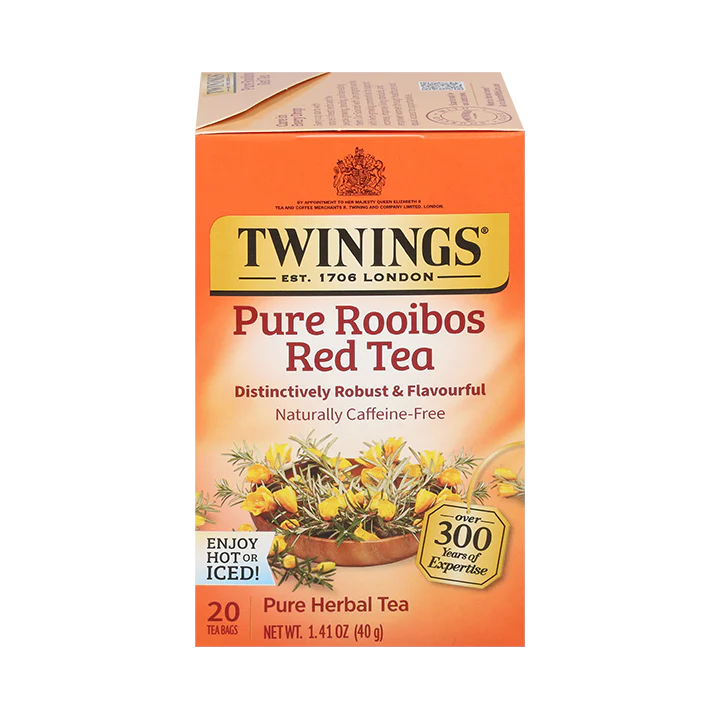 Twinings Pure Rooibos Red Tea, 20 Tea Bags