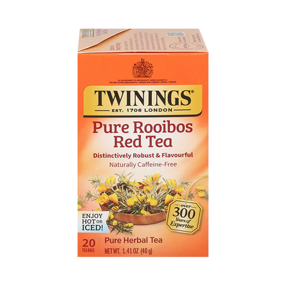 Twinings Pure Rooibos Red Tea, 20 Tea Bags