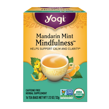 Yogi Mandarin Mint Mindfulness Tea, 1 Sachet
