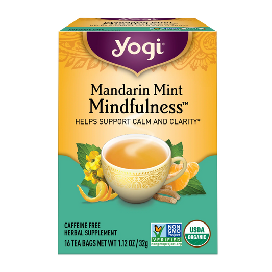 Yogi Mandarin Mint Mindfulness Tea, 1 Sachet