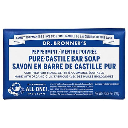 Dr. Bronner's Peppermint Pure-Castile Bar Soap 140g