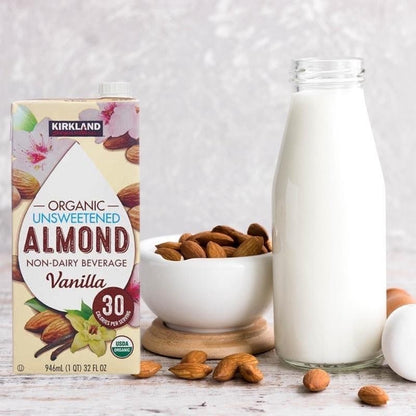 Kirkland Organic Unsweetened Vanilla Almond Milk