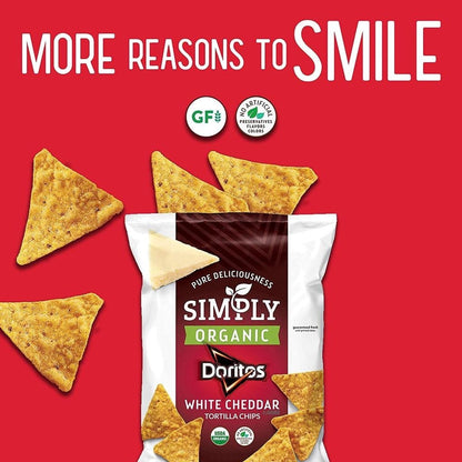 Simply Organic Doritos White Cheddar Tortilla Chips 212.6g