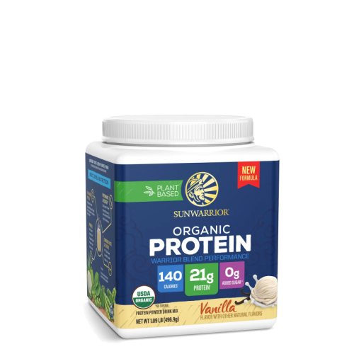 Sunwarrior Organic Protein Warrior Vanilla Blend Performance 496.9g