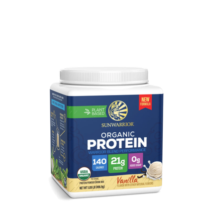Sunwarrior Organic Protein Warrior Vanilla Blend Performance 496.9g