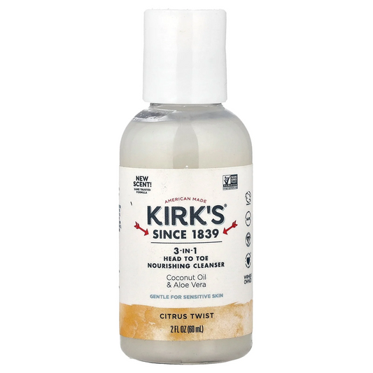 Kirk's 3-in-1 Citrus Twist Head-To-Toe Nourishing Cleanser 60ml