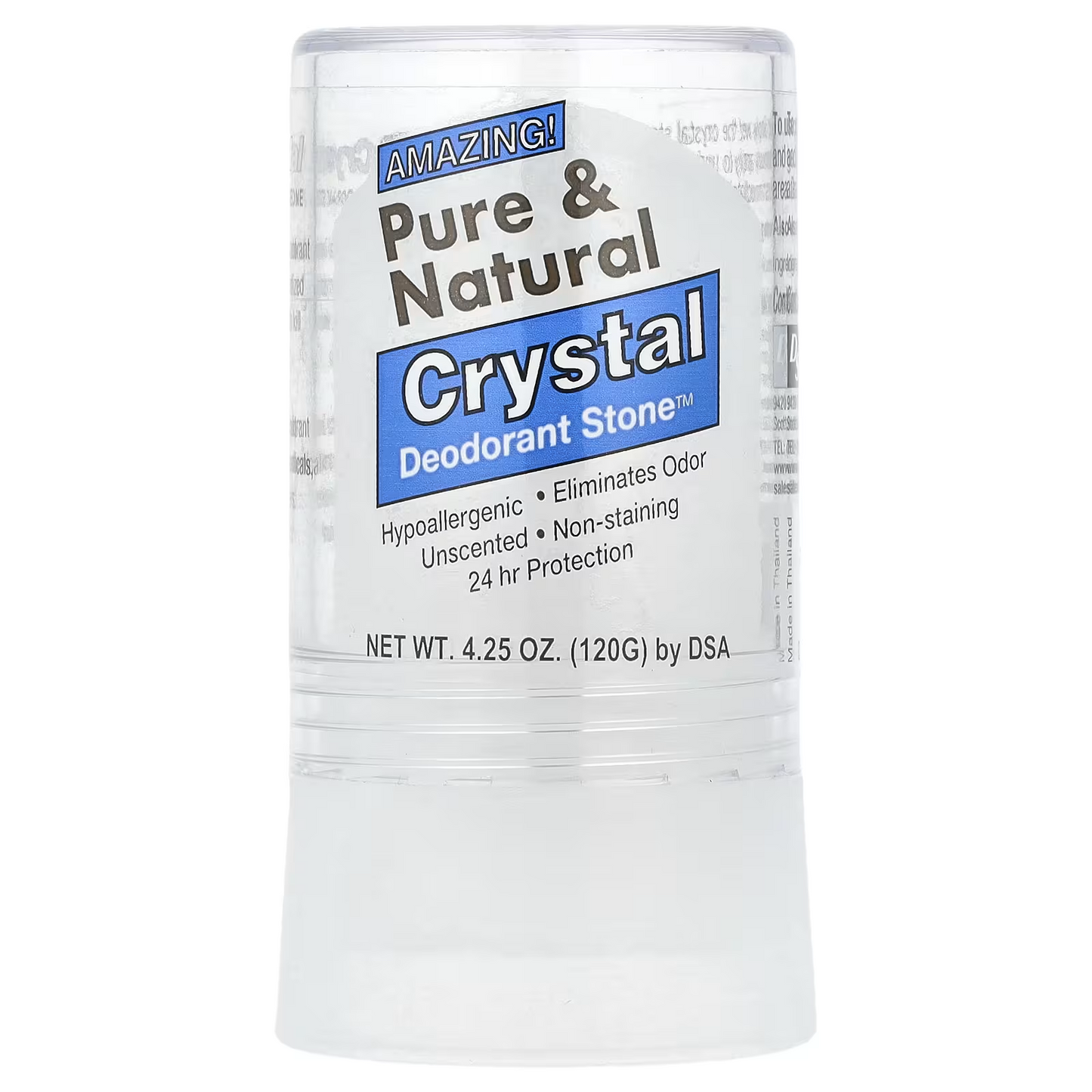 Thai Pure & Natural Crystal Deodorant Stone 120g