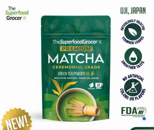 The Superfood Grocer Premium Ceremonial Grade Matcha Powder 30g