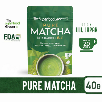 The Superfood Grocer Pure Uji Matcha Powder 40g