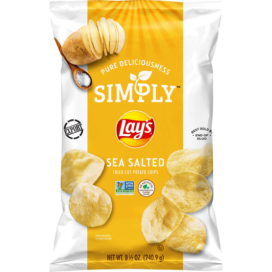 Lay's Simply Sea Salted Potato Chips 240.9g