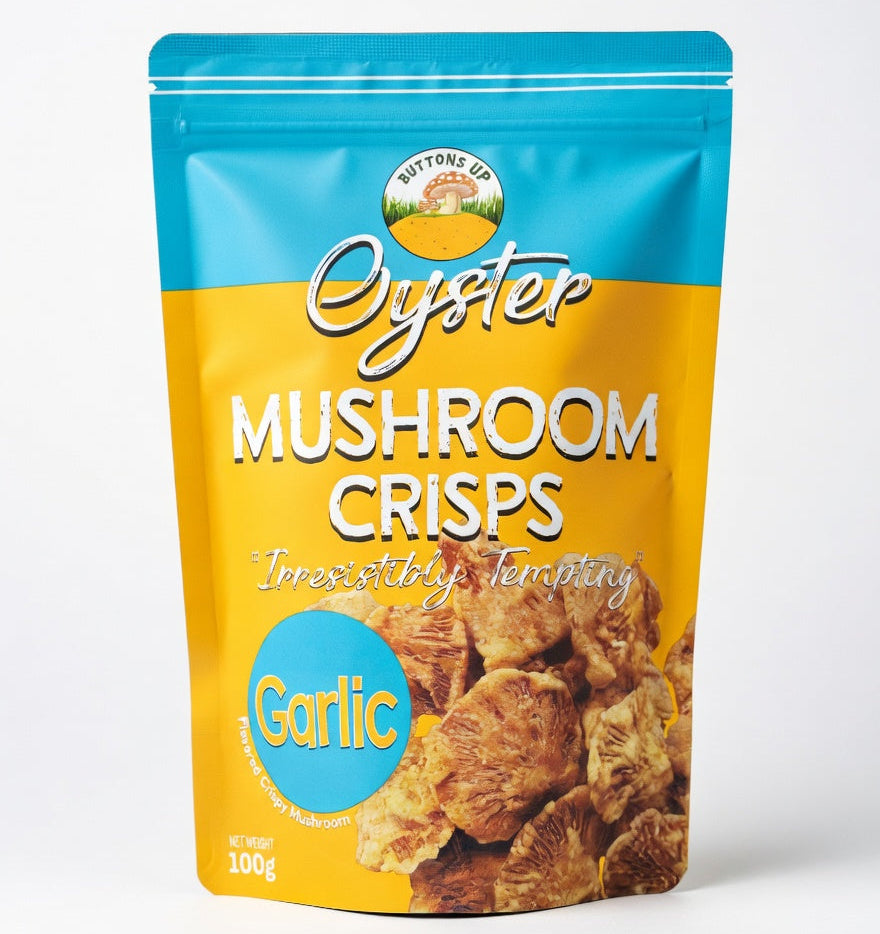 Buttons Up Mushroom Crisps 100g