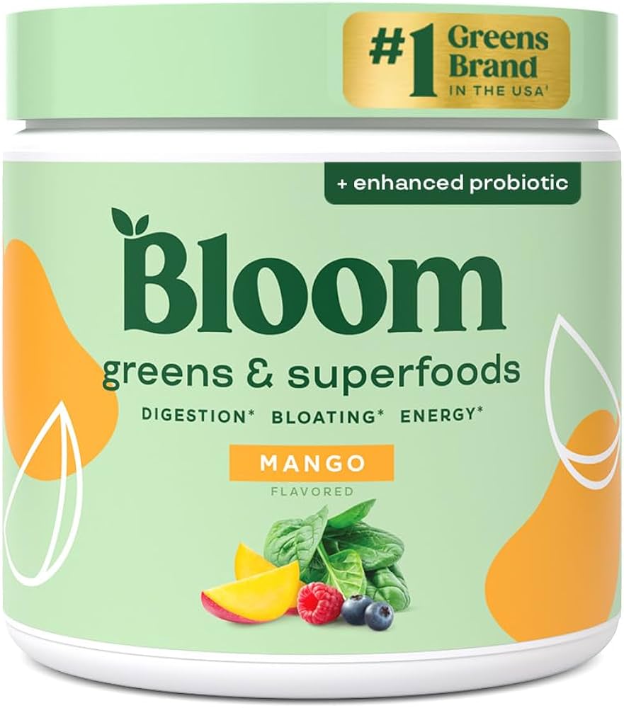 Bloom Greens & Superfoods 30 Servings- Mango