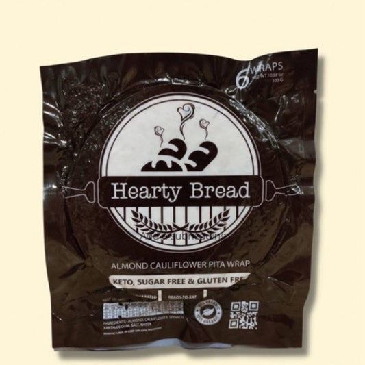 Hearty Bread Almond Cauliflower Pita Wrap